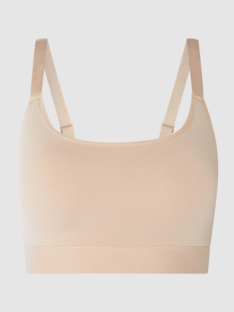 Bralette mit wattierten Cups Modell 'Go Allround' in beige