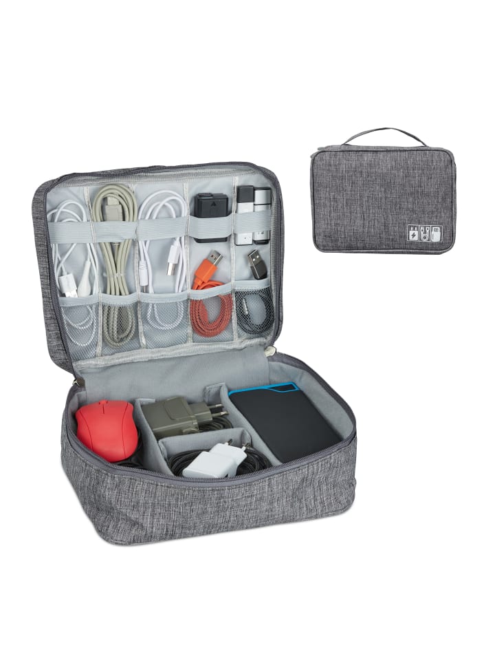 relaxdays Kabeltasche Organizer günstig kaufen onesize
