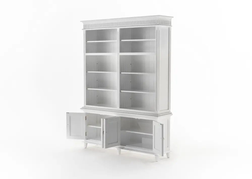 Novasolo Küchenbuffet Skansen Verstellbare Regale, Double-Bay Hutch Kabinett