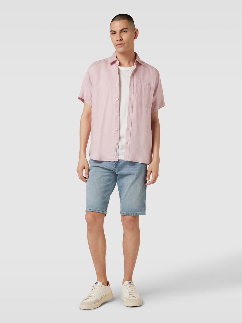 Jeansshorts im 5-Pocket-Design Modell 'Josh' in hellblau
