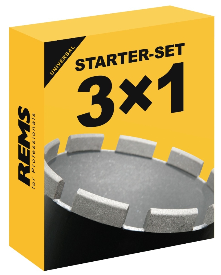 Rems 181101 R Set de început UDKB SET 62-82-132 x 420xUNC Mașină de găurit cu carotă diamantată 1 1/4 Umed/Uscat