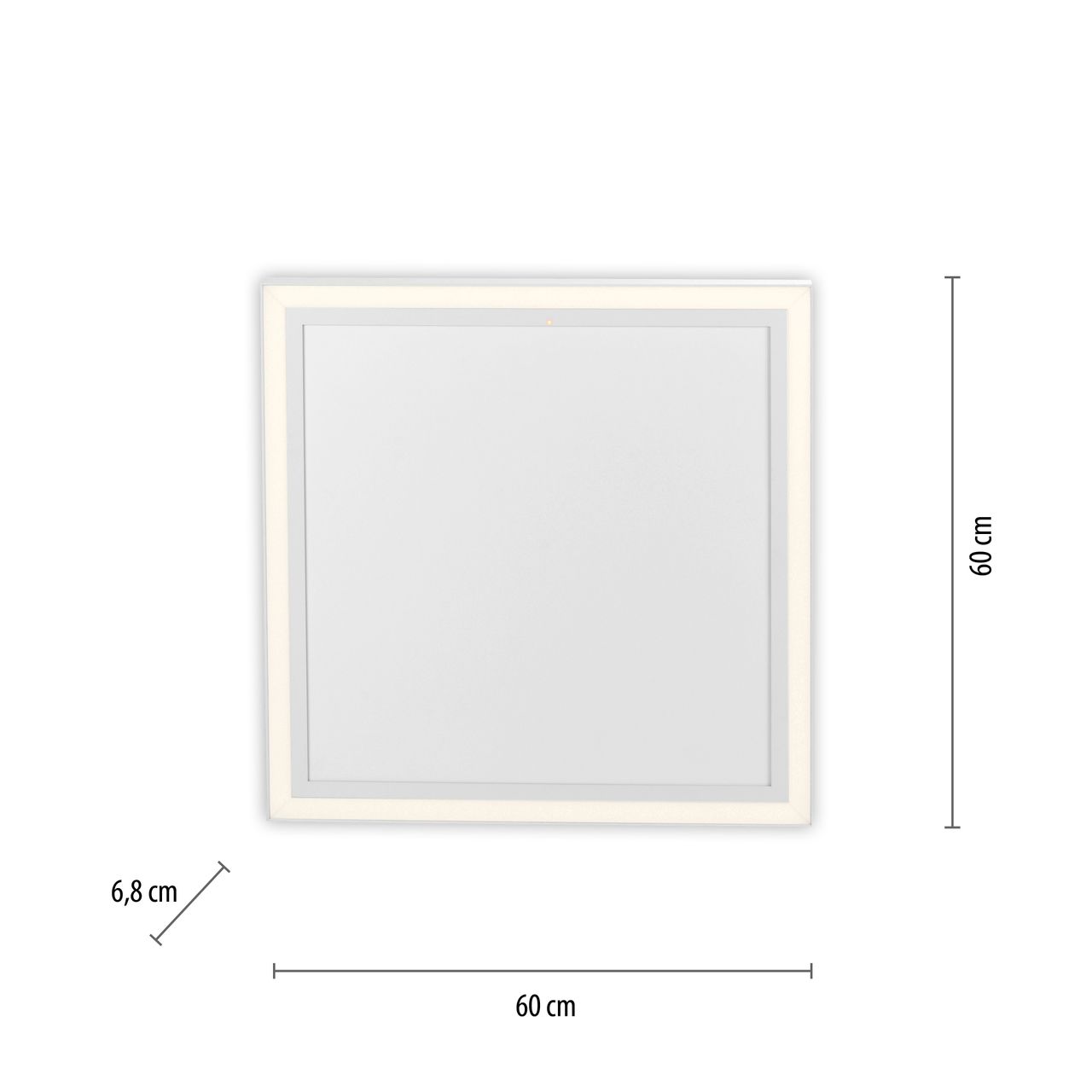 JUST LIGHT JUST LIGHT.  LED Deckenpanel mit IR-Heizung BEROA, 1xLED-Board/35W/2700-5000K, Weiss
