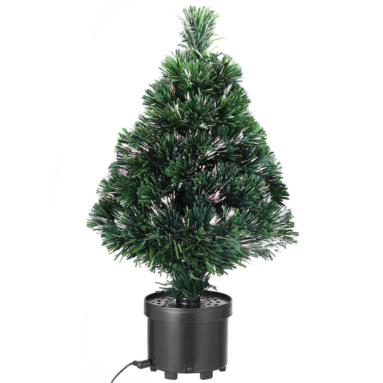 Casaria Weihnachtsbaum Glasfaser LED 60cm grün