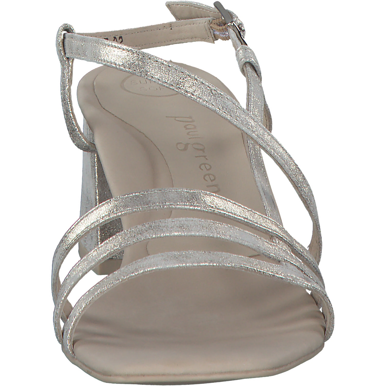 Paul Green 6042, Plateau-Sandaletten, Damen, mineral