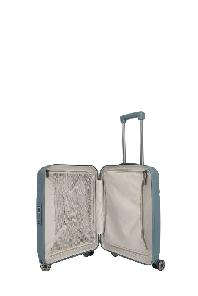 Travelite ELVAA Trolley S mit 4 Rollen - Blaugrau