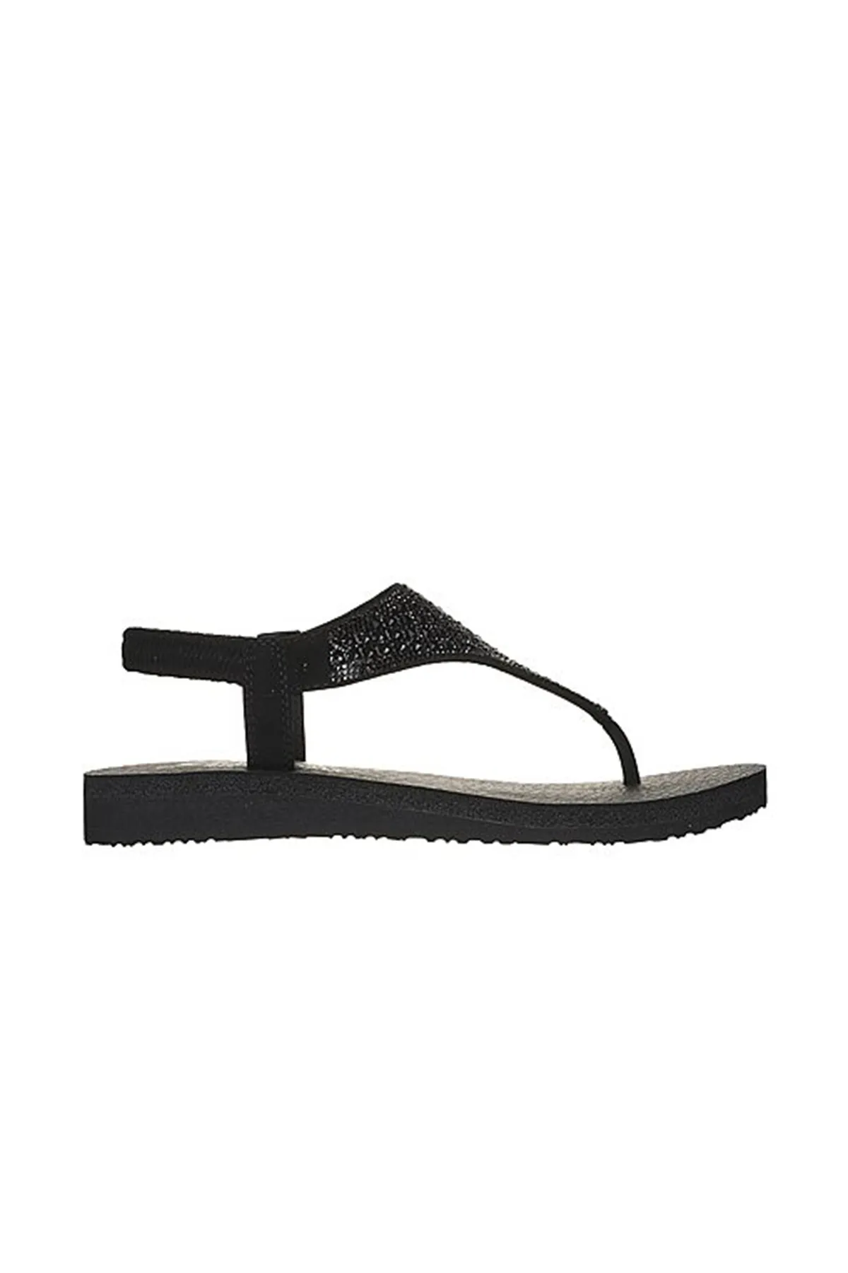 SKECHERS  Sandalette - Schwarz - Flacher Absatz
