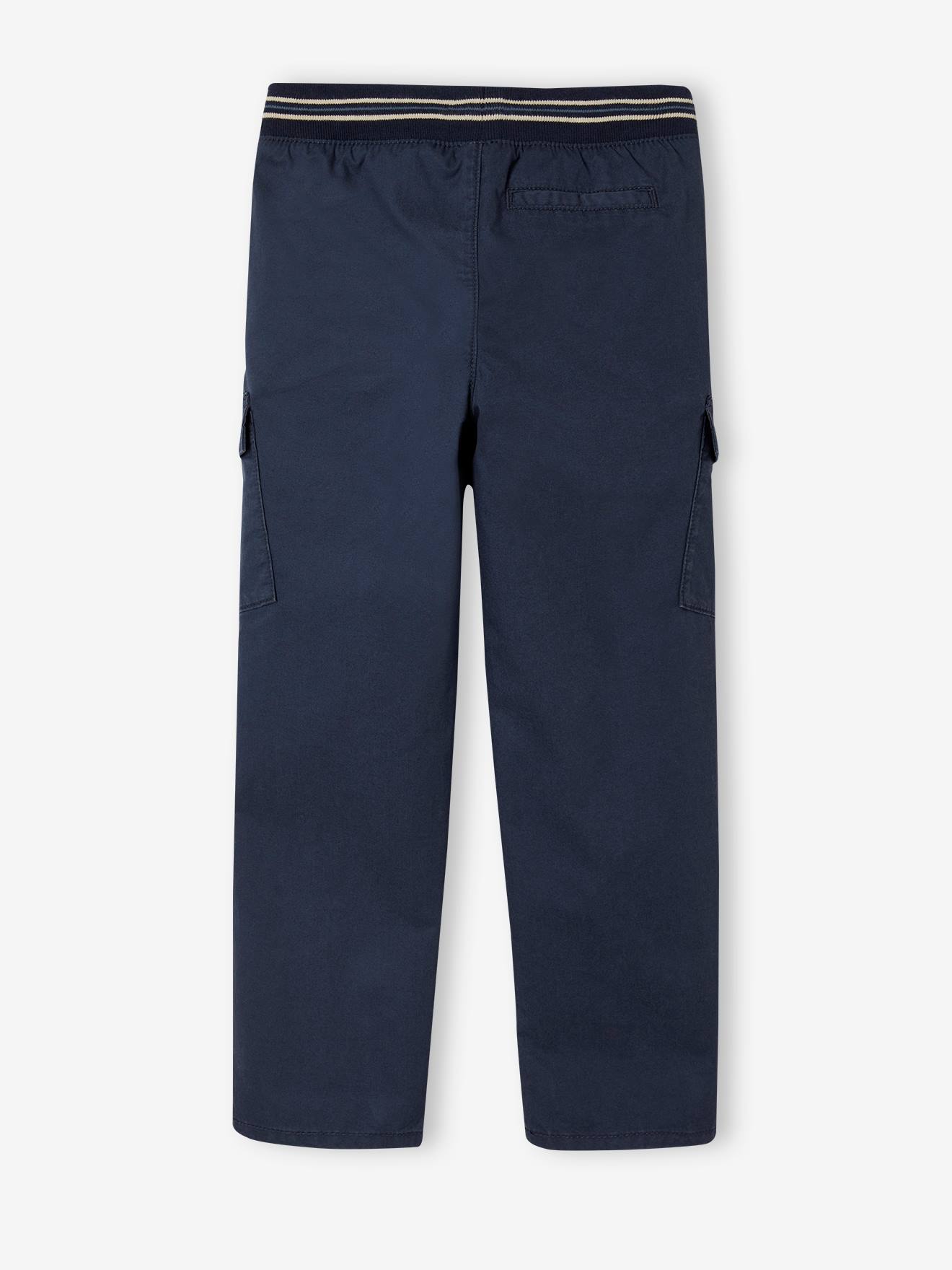 Vertbaudet Jungen Cargohose mit Schlupfbund - nachtblau