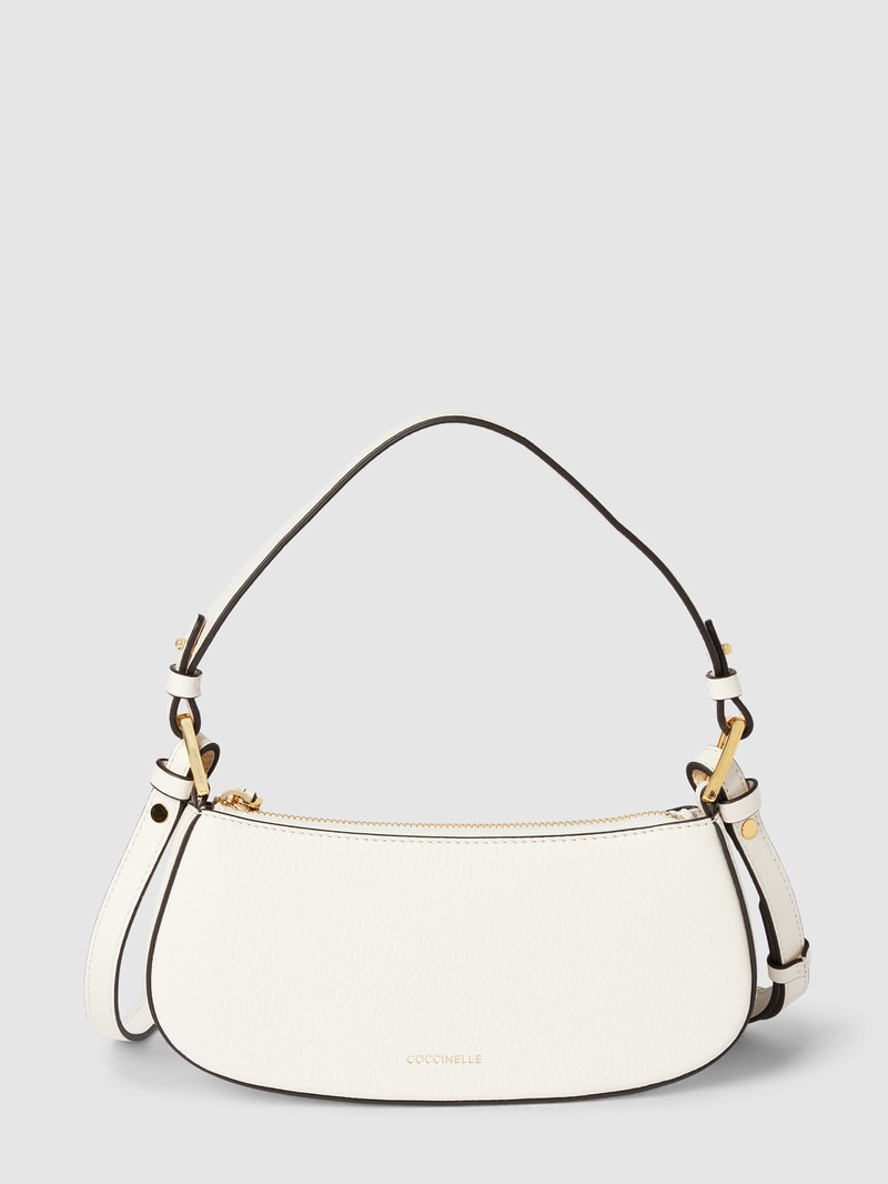 Handtasche mit Strukturmuster Modell 'MERVEILLE' in weiß