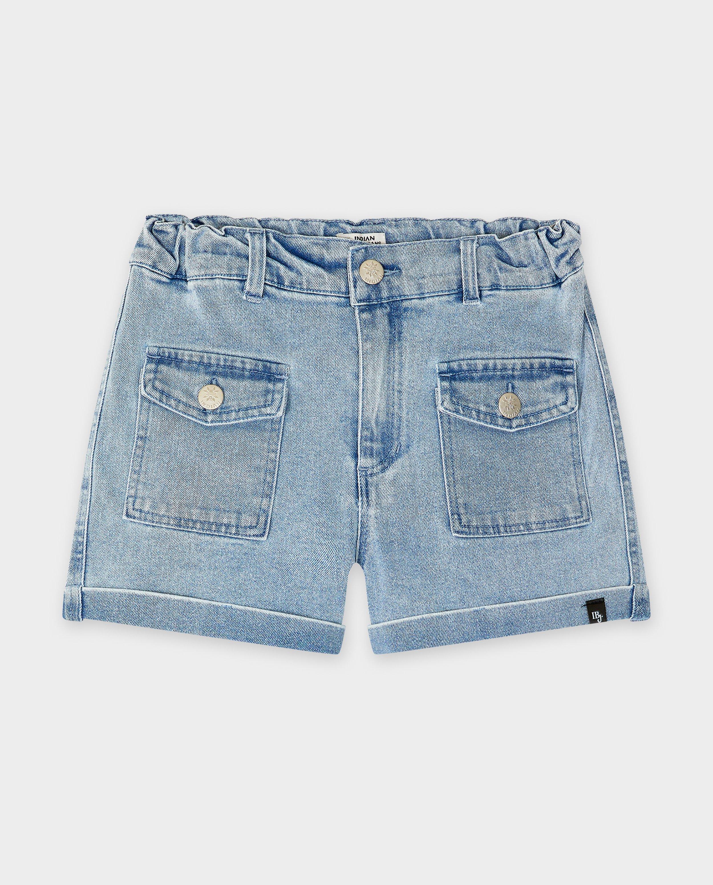 Indian Blue Jeans Kék farmer rövidnadrág világoskék
