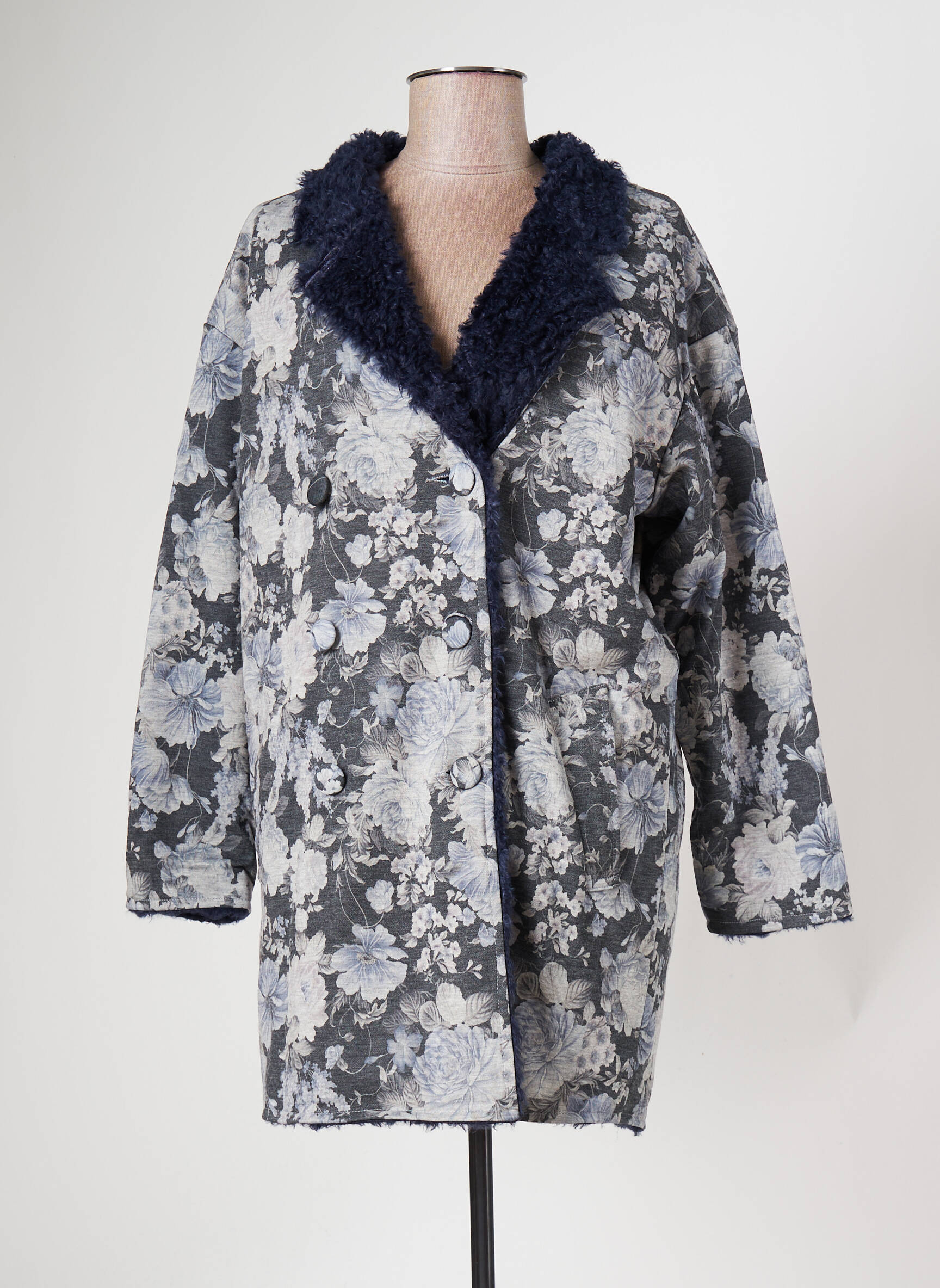 Zoe La Fee Manteaux Longs Femme couleur gris