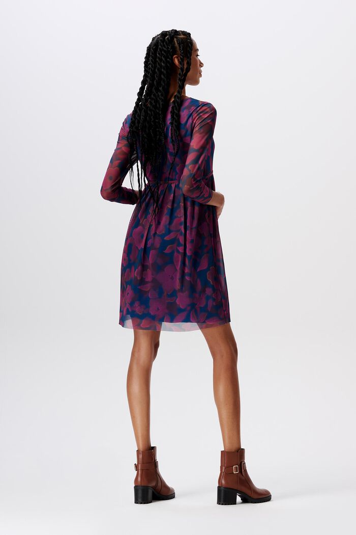 MATERNITY Minikleid aus bedrucktem Mesh