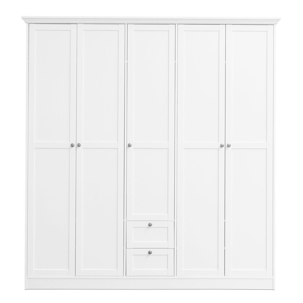 expendio Jugendzimmer-Set Landström, (Spar-Set, 3-St), Landhausstil weiß Bett 140x200 cm