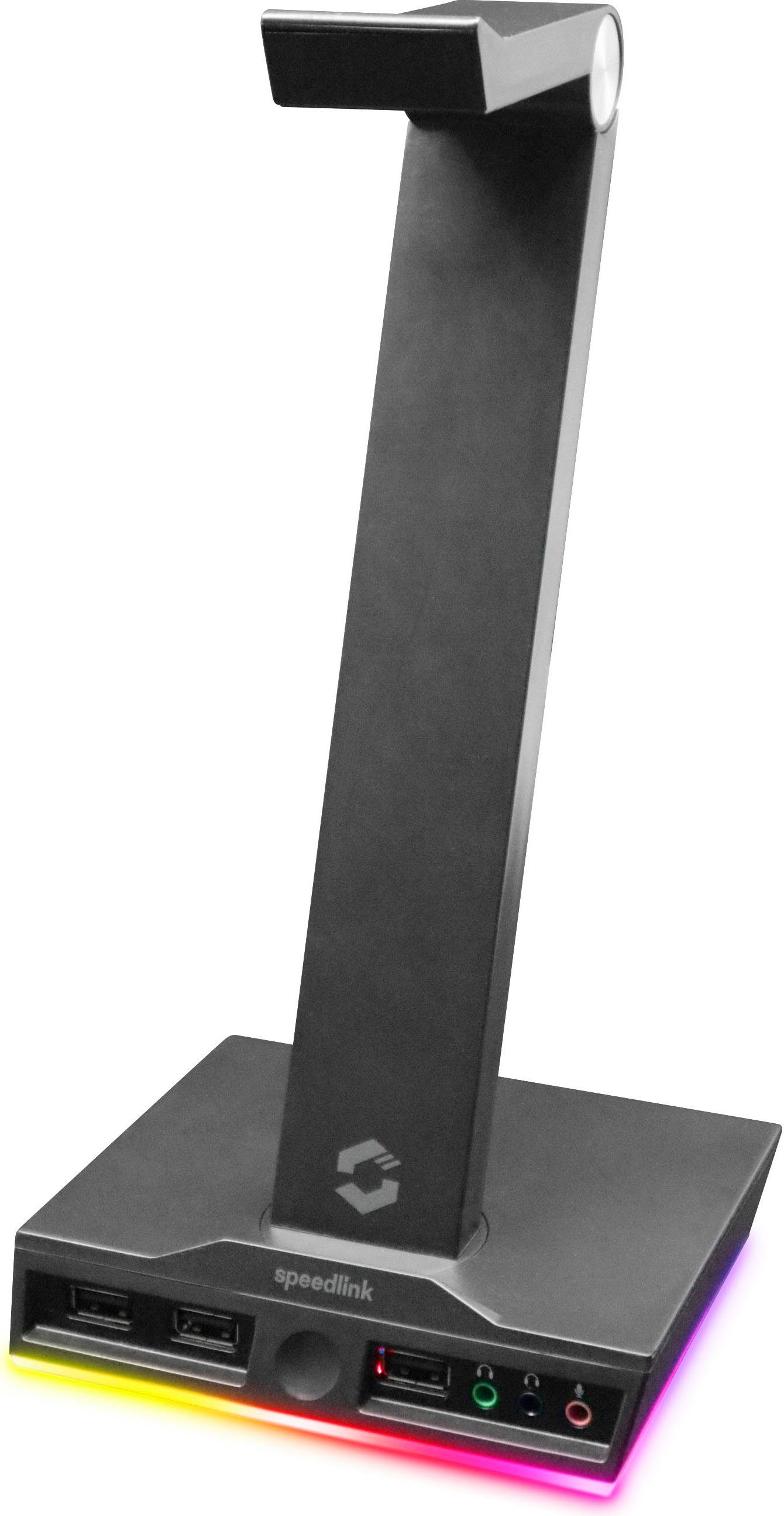 Speedlink Stand mit Beleuchtung Gaming-Headset Zubehör (3-Port USB 2.0 Hub)