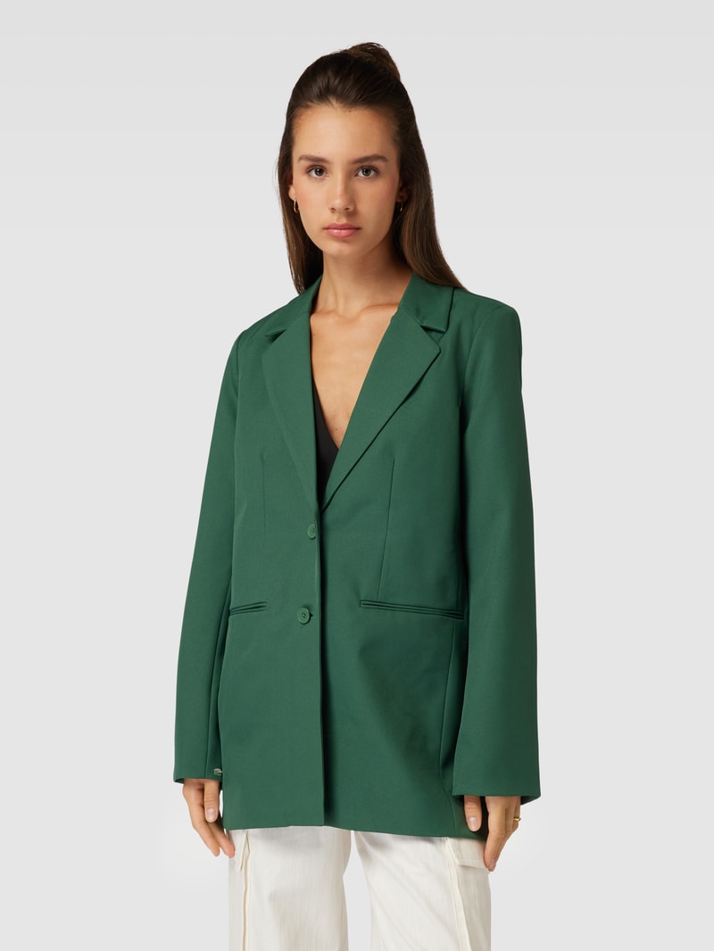 Blazer mit Reverskragen Modell 'NEVA' in dunkelgrün