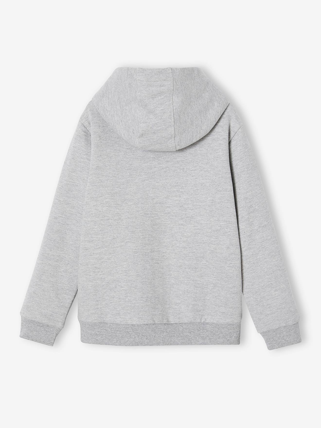 Sweat zippé doublé sherpa garçon encre