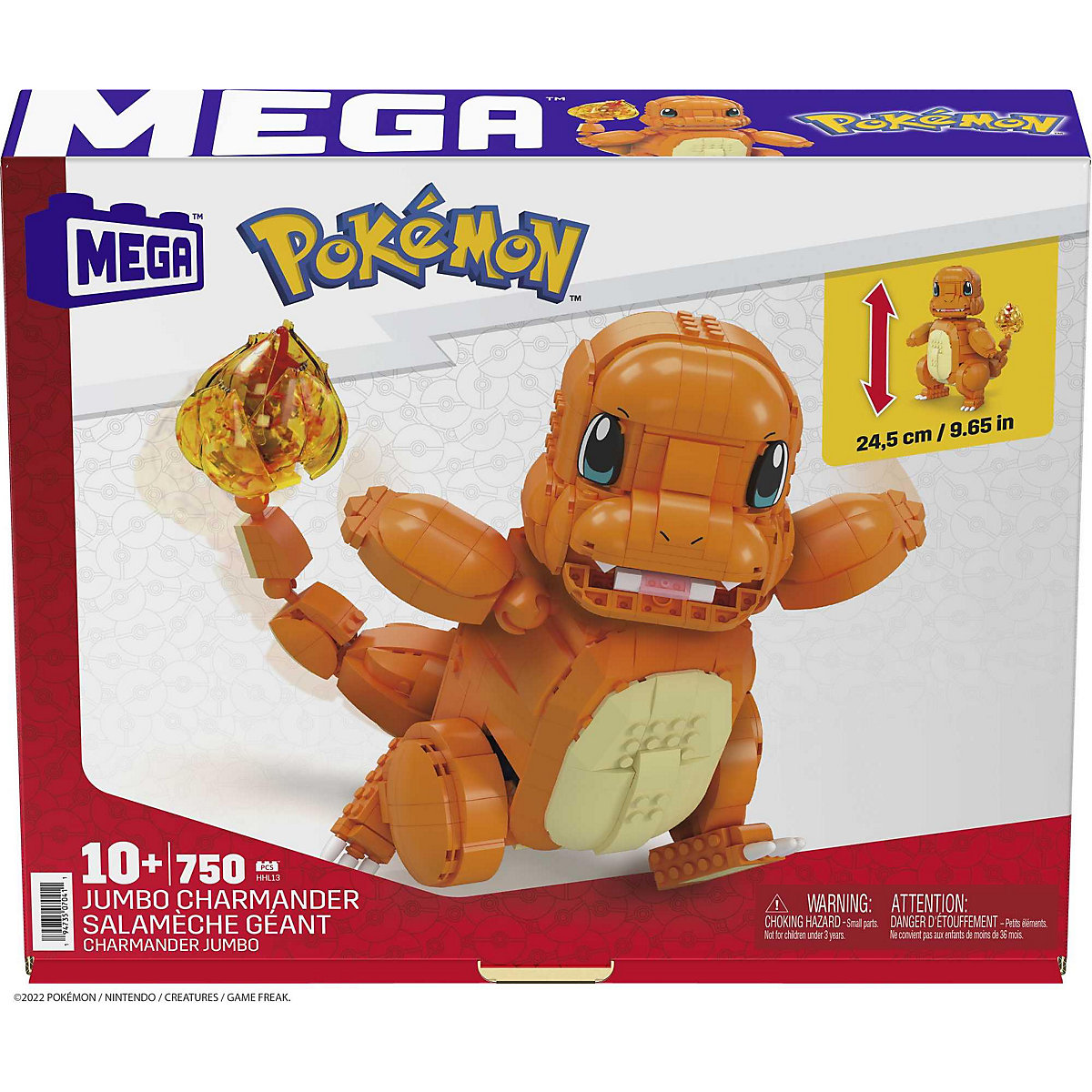 Mega Construx Pokémon Jumbo Glumanda Collector Figur (beweglich), Bauset