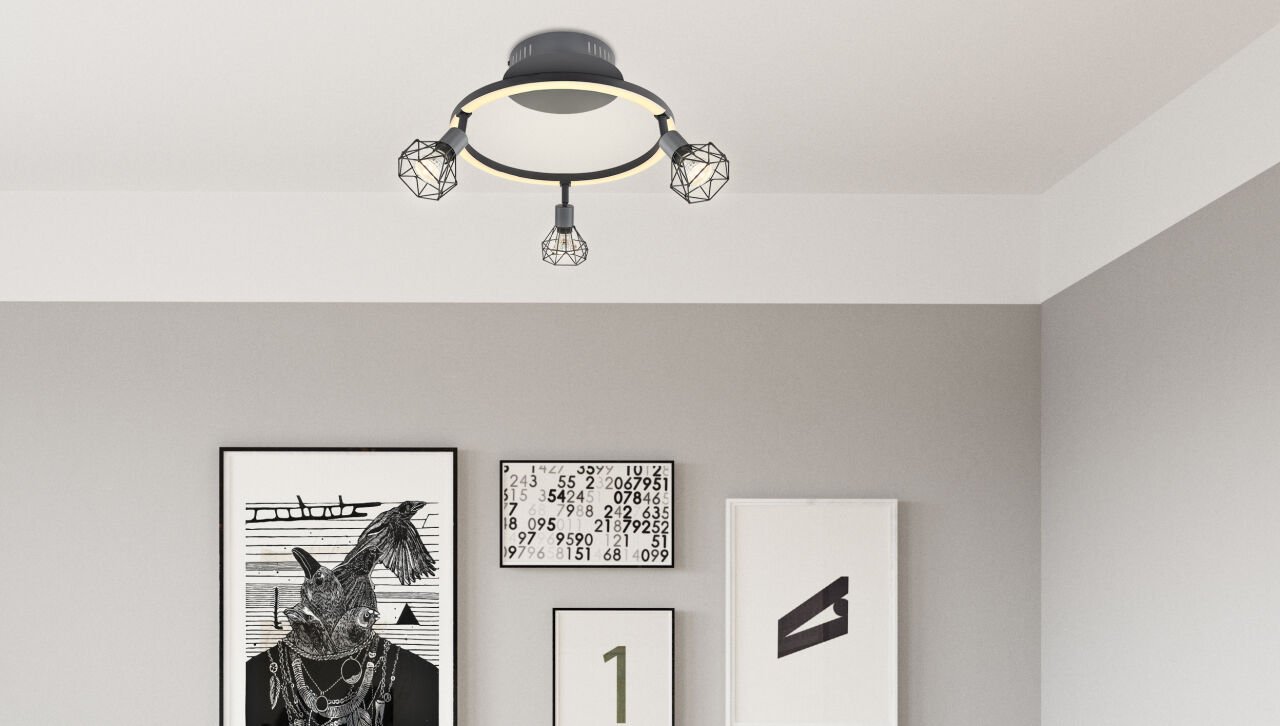 Globo Lighting - JUTTA - Strahler Metall Graphit, LED