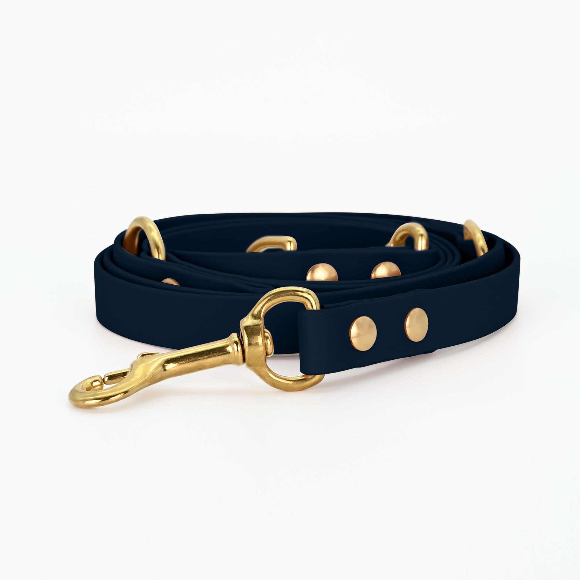 THE DOG IDEA Hundeleinen THE DOG IDEA Biothane Hundeleine Gold Navy
