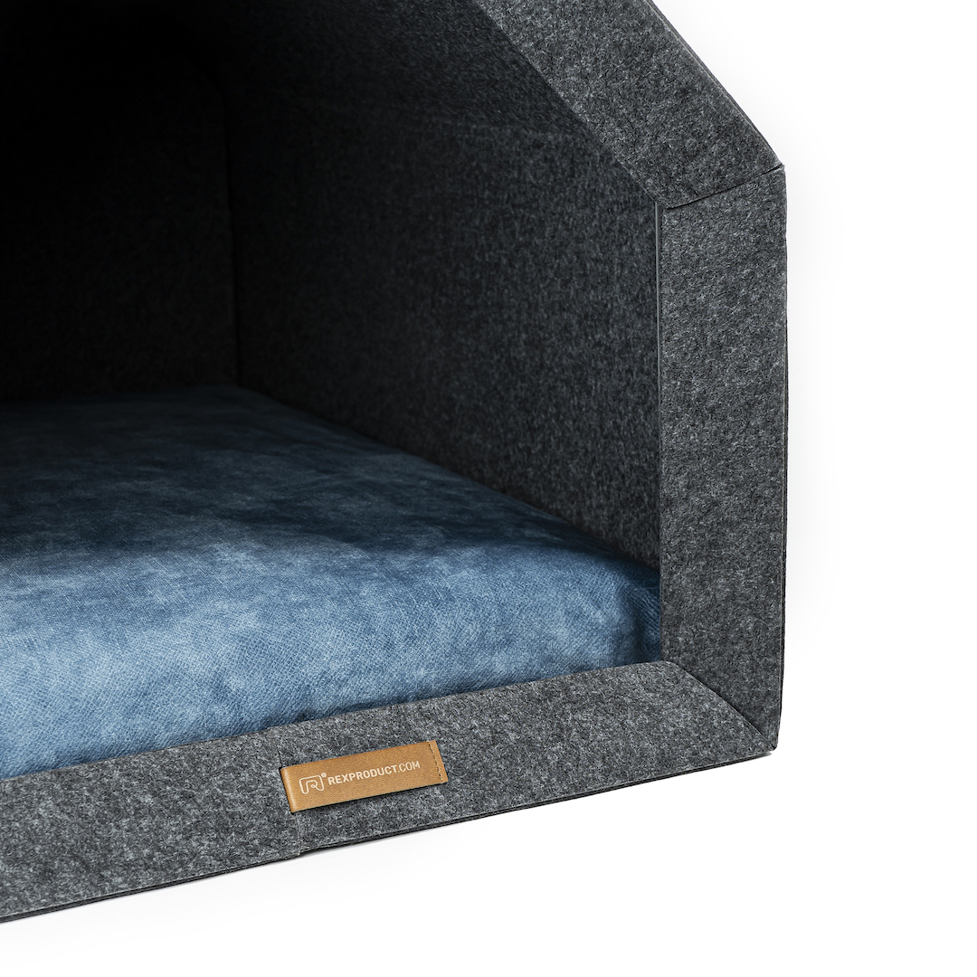 Rexproduct Hundehöhlen Rexproduct PetHome Dunkelgrau blau L
