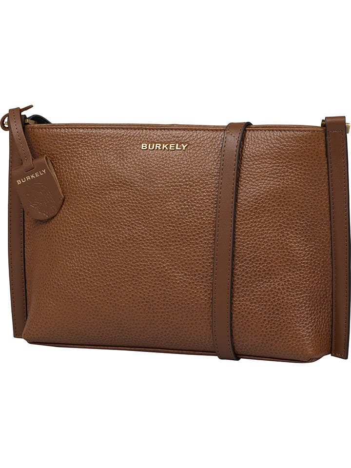 Burkely Leder-Umhängetasche in Hellbraun - (B)33 x (H)29 x (T)6 cm günstig kaufen onesize