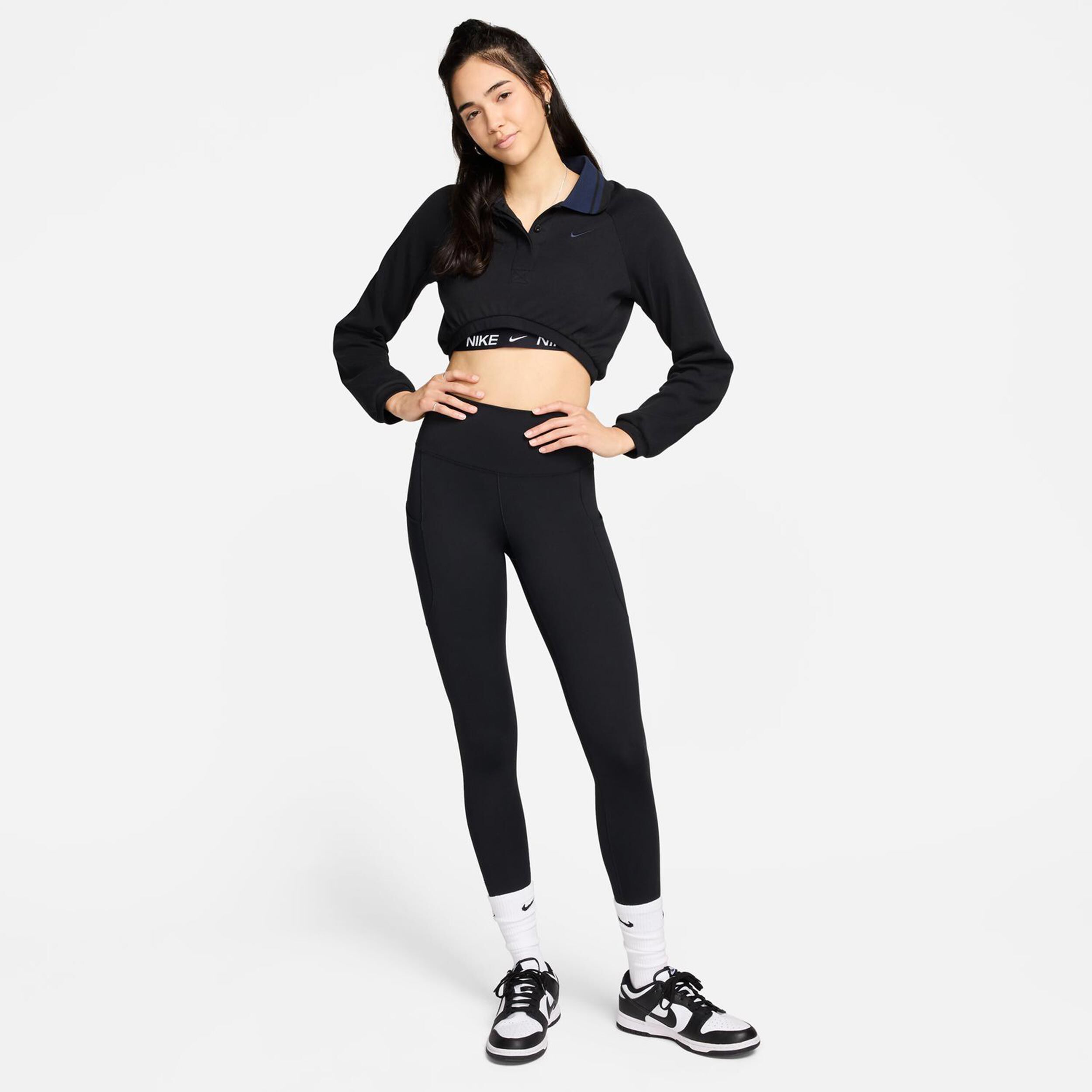 Dri-Fit One High-Waisted 7/8 Pocket Tight Damen - Schwarz