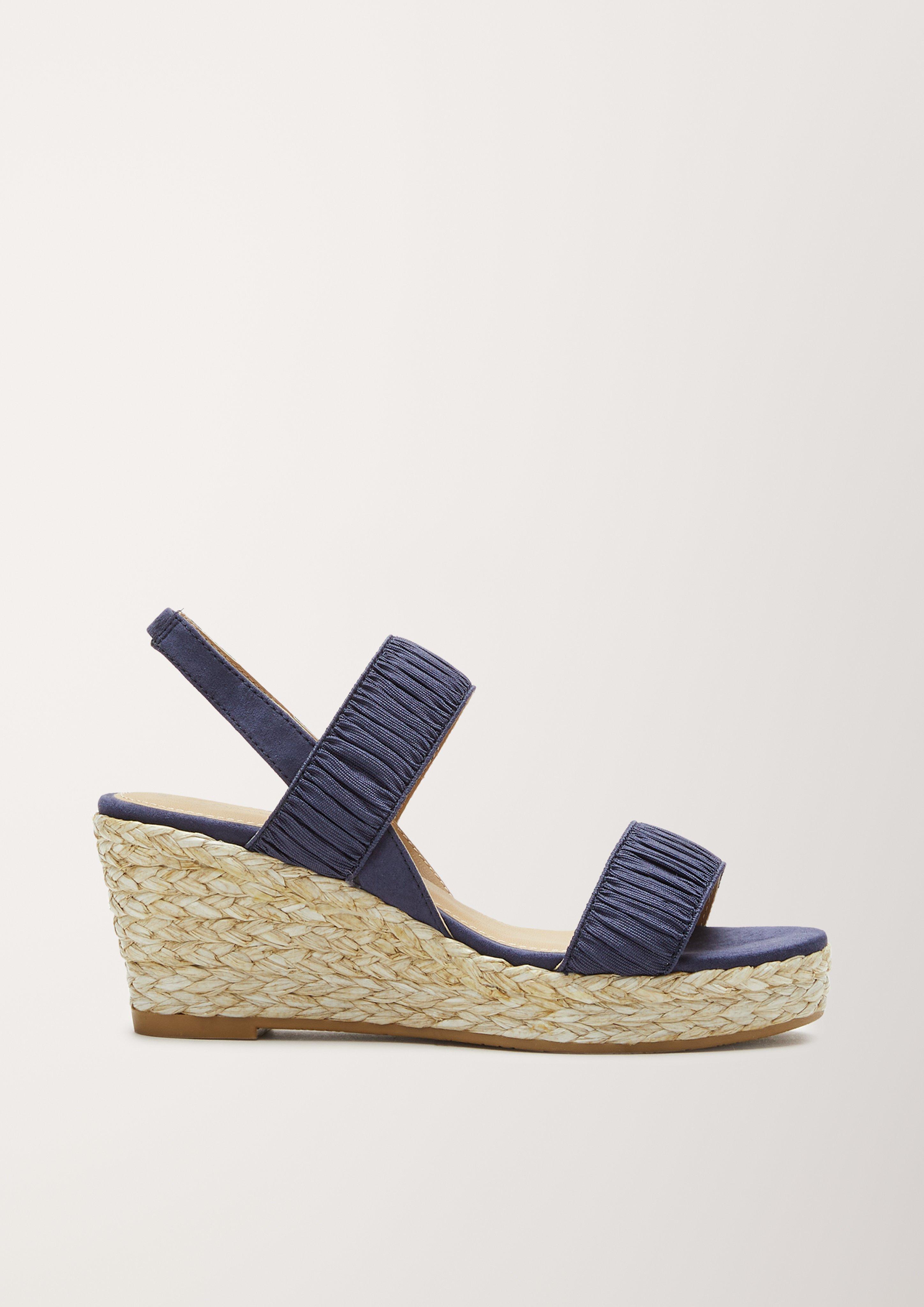 Wedges mit Raffung  6005723-805