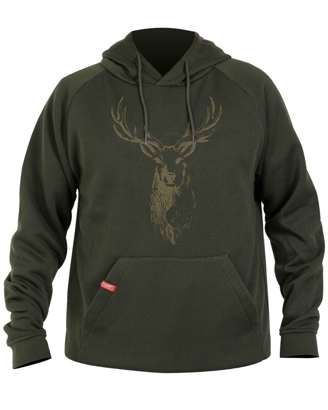Hart Hoodie mit Hirschmotiv