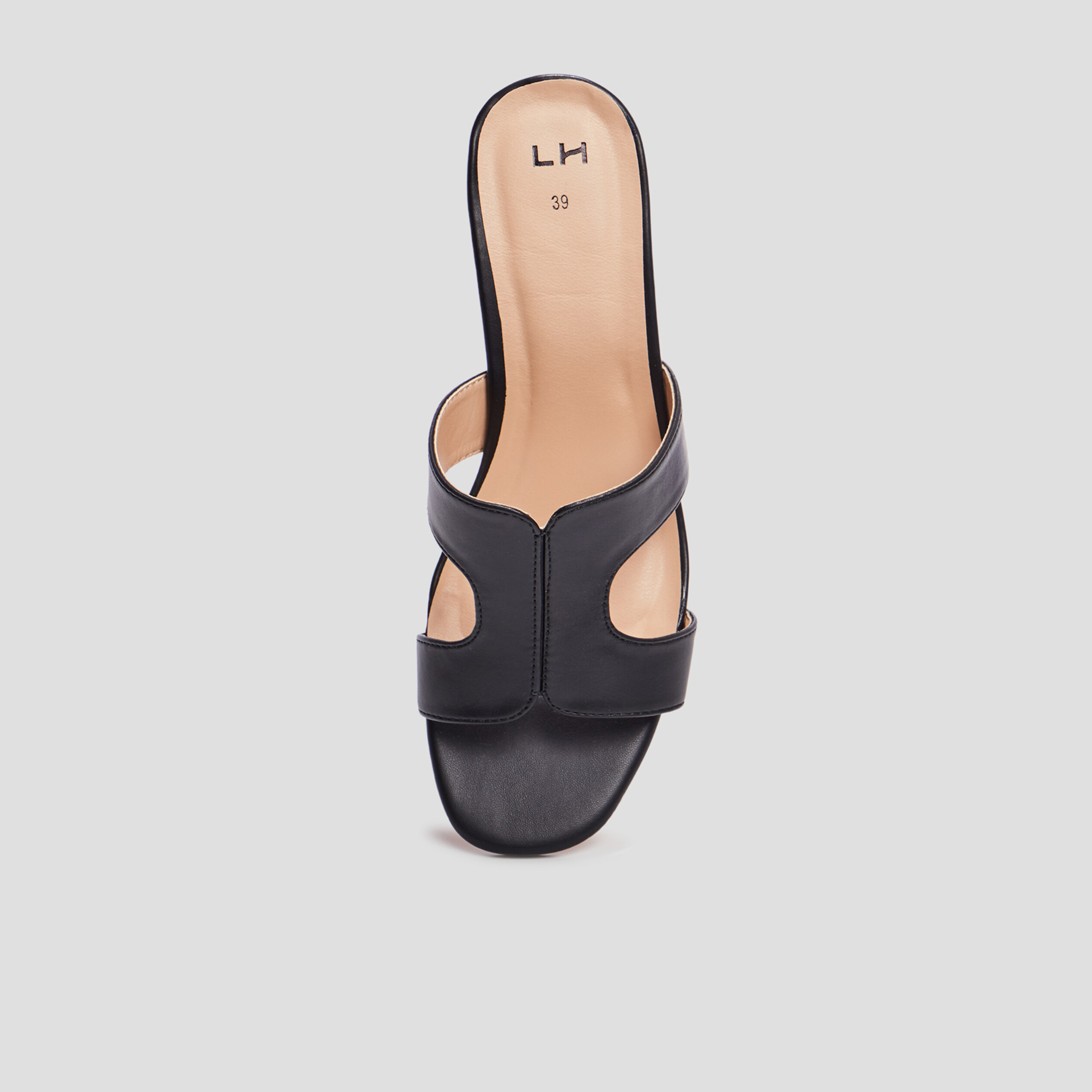 Mules à talons noir femme | La Halle