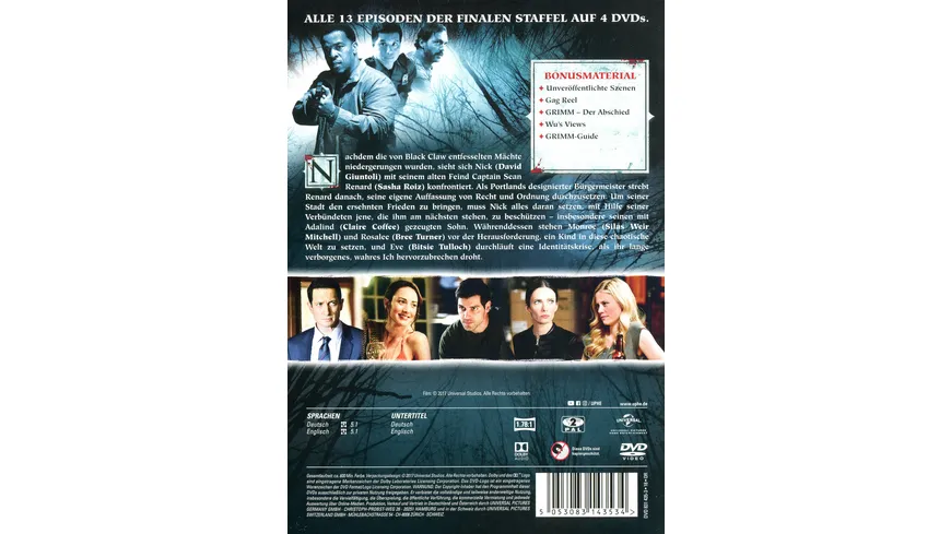Grimm - Staffel 6  [4 DVDs]