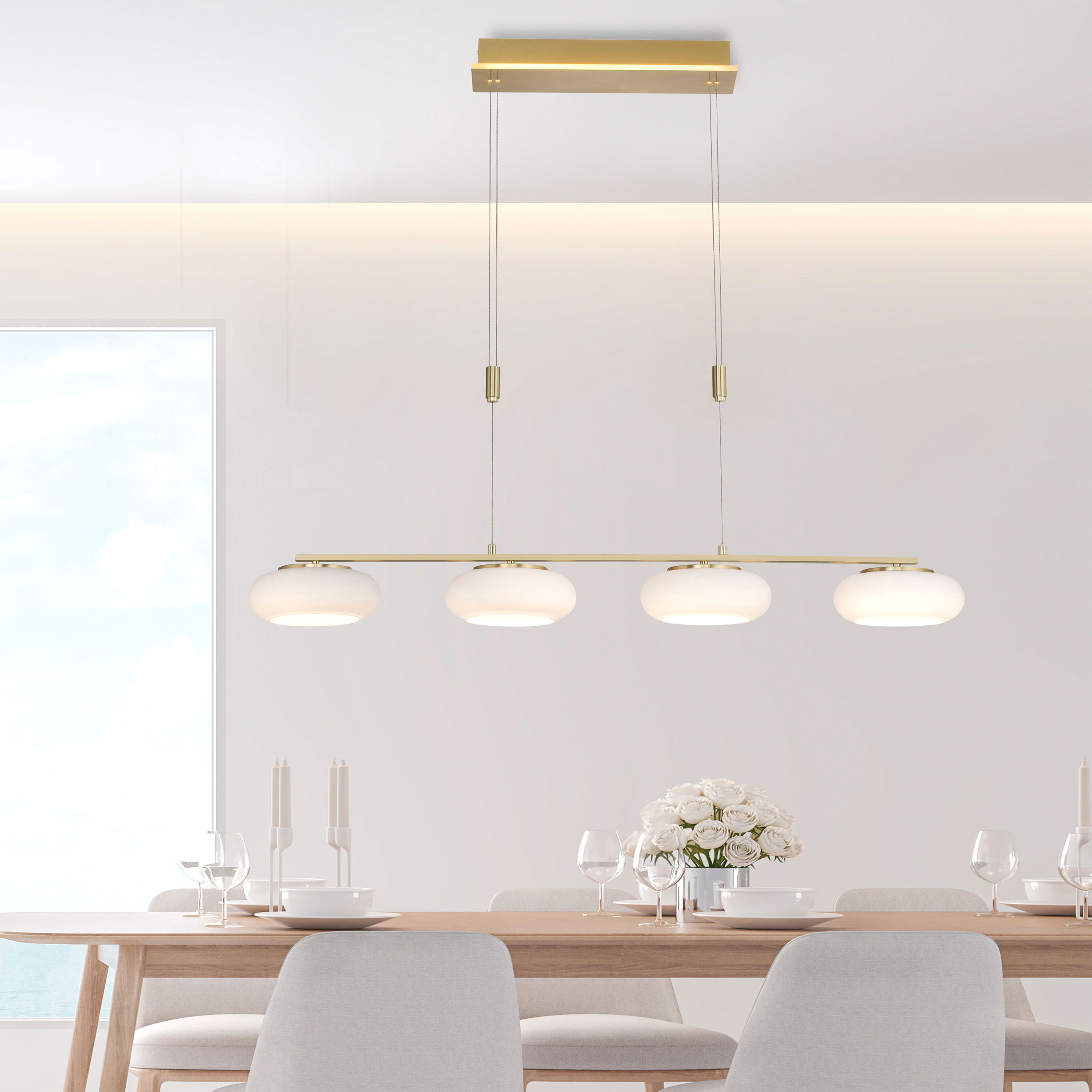 QLED-Pendelleuchte 5flg