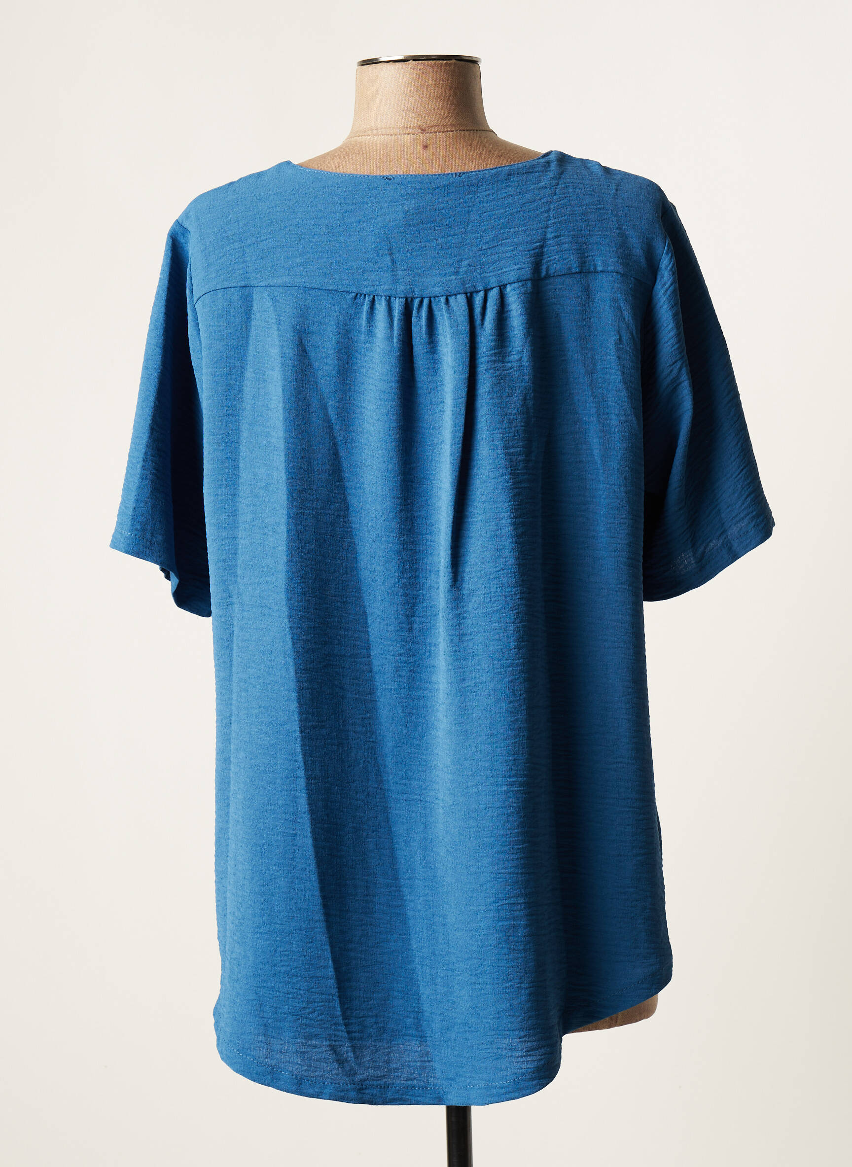 Halogene Tuniquemanchecourte Femme couleur bleu
