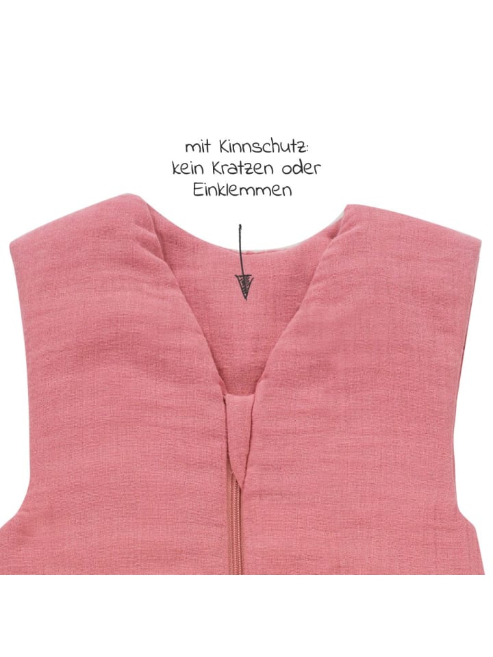 Alvi Schlafsack mit Füßen 4 Season Sleep Overall Mull - in rosa günstig kaufen