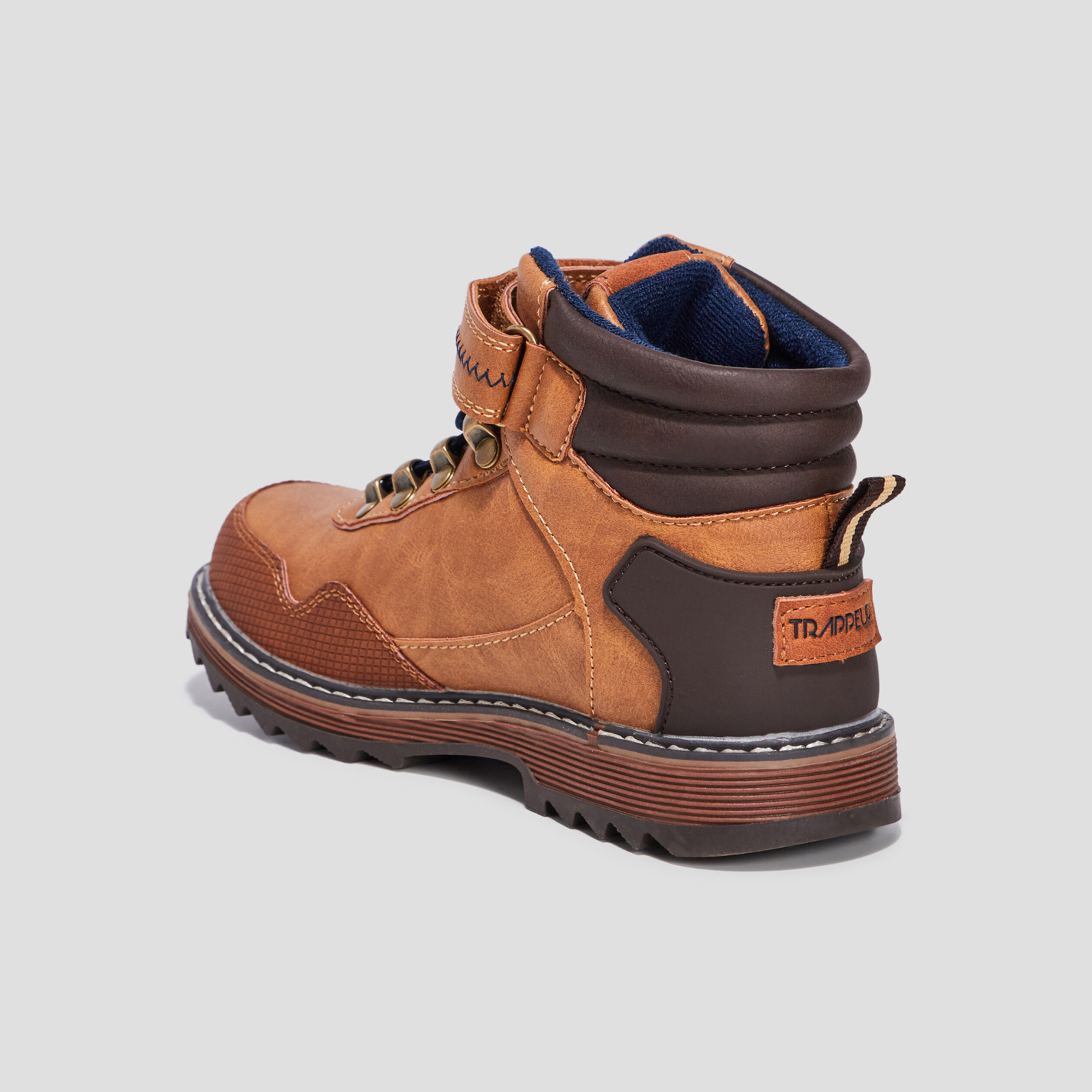 Bottines à lacets Trappeur marron cognac garçon | La Halle