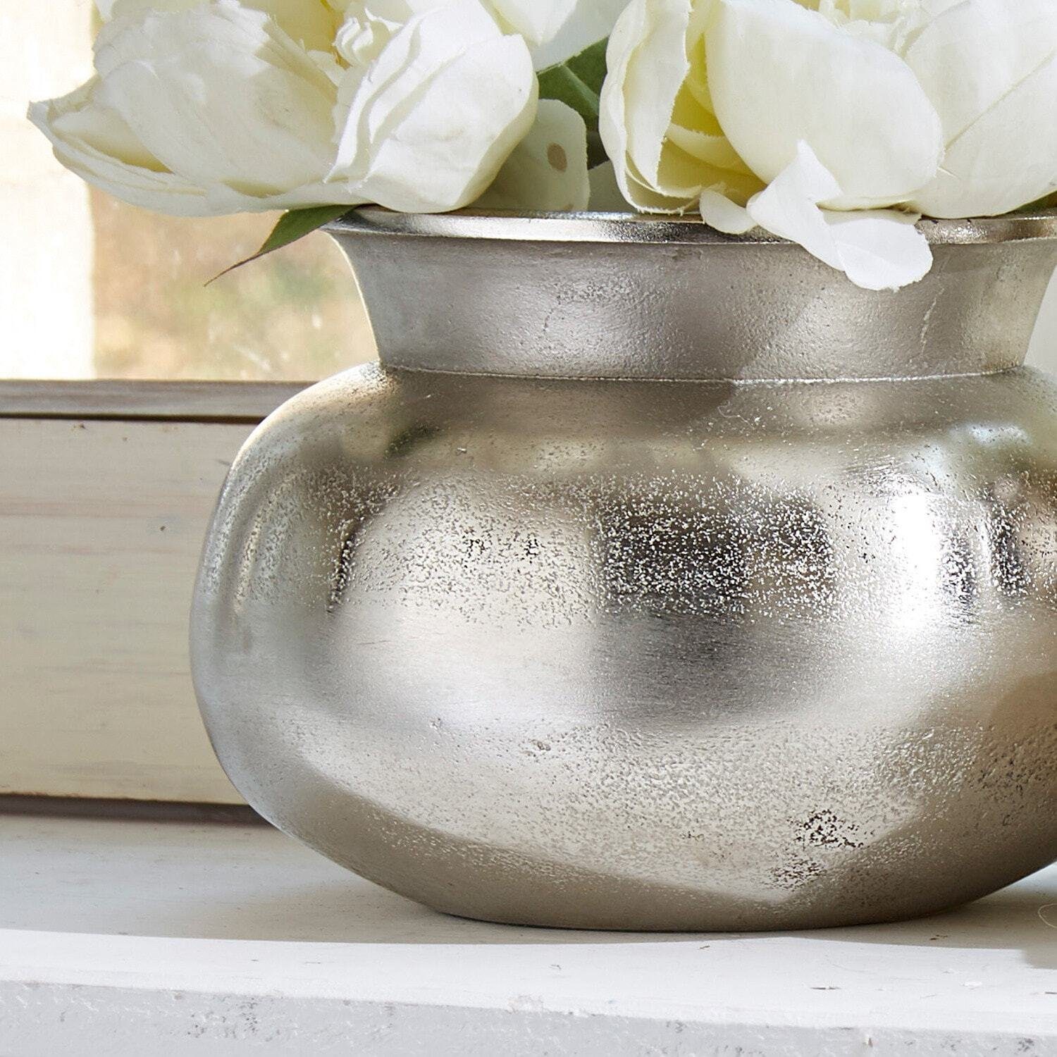 Mirabeau Tischvase Vase 2er Set Clément antiksilber