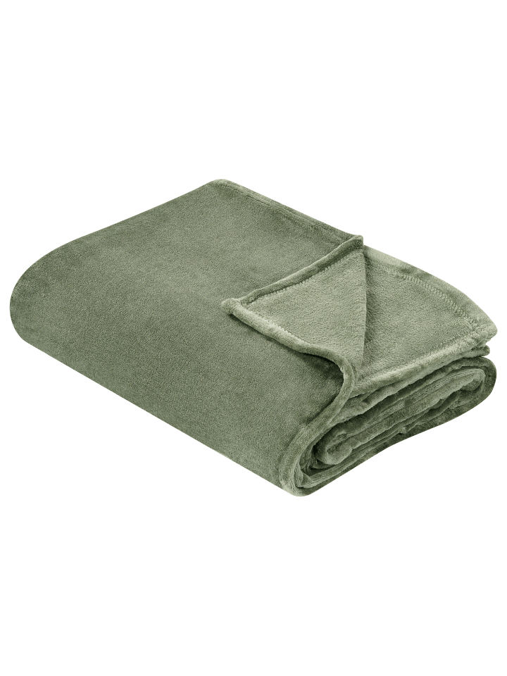 Beliani Kuscheldecke BAYBURT in Grün - (W) 150 x (H) 1 x (L) 200 cm günstig kaufen onesize