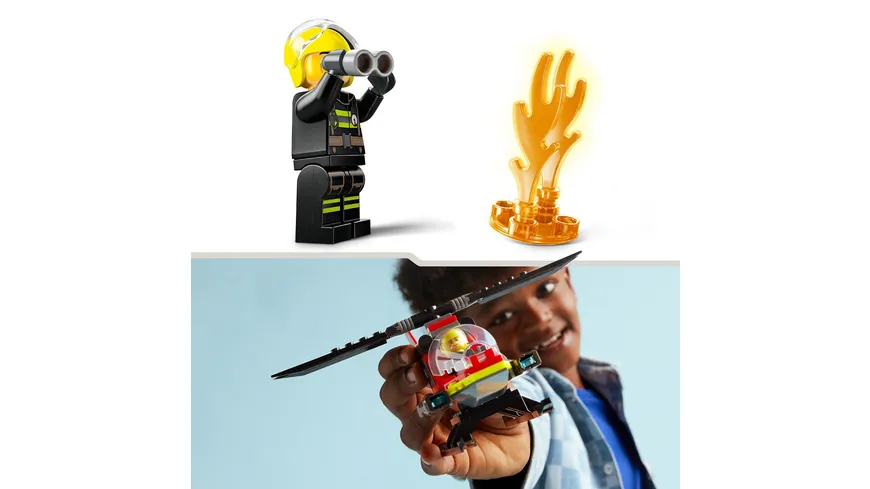 LEGO City 60411 Feuerwehrhubschrauber