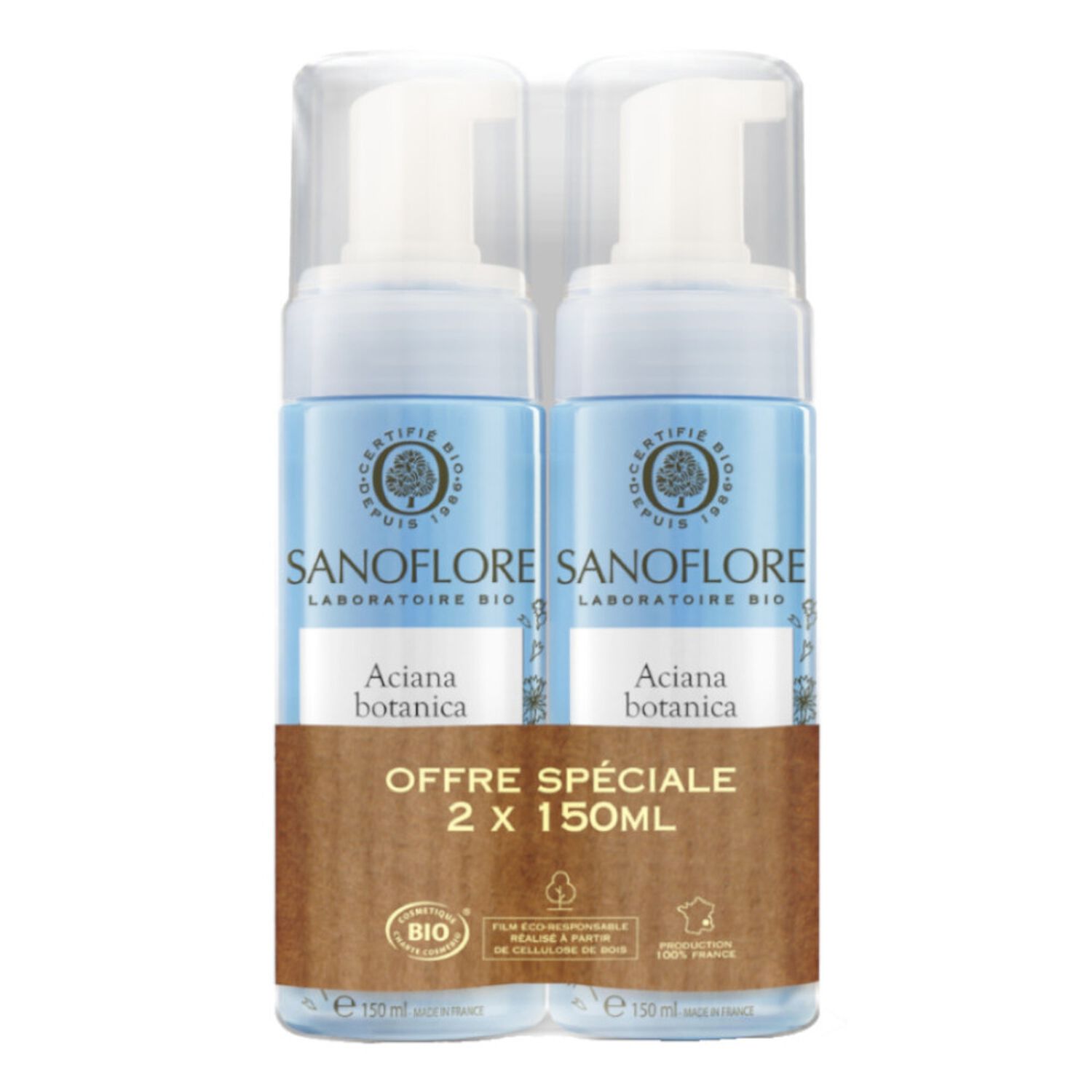 Sanoflore Aciana Botanica Mousse d'Eau 2x150 ml