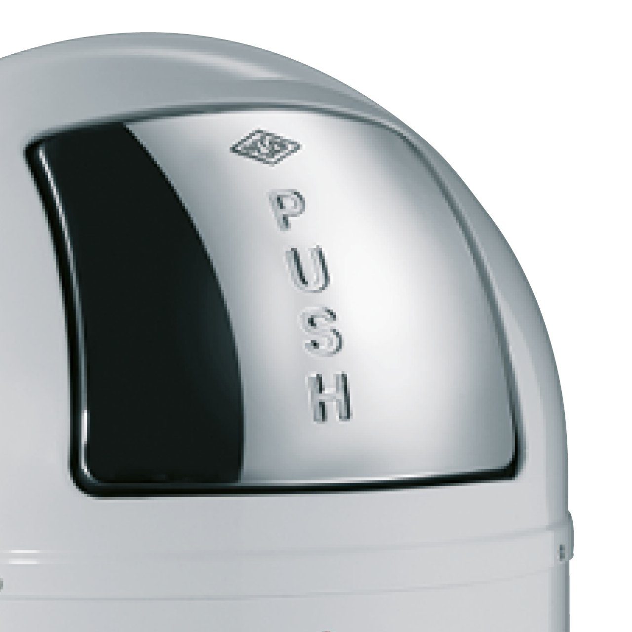 WESCO Mülleimer PUSHBOY 50 Liter, Stahlblech, 50 Liter