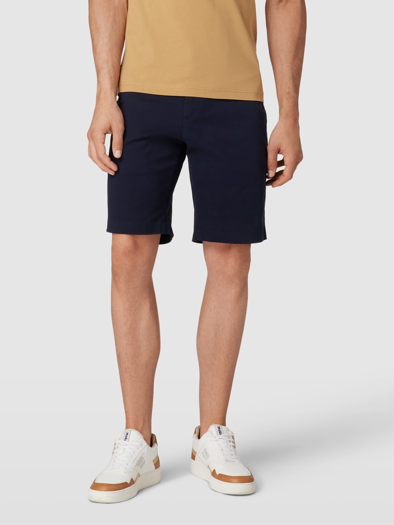 Chino-Shorts mit seitlichen Eingrifftaschen Modell 'HARLEM' in marineblau