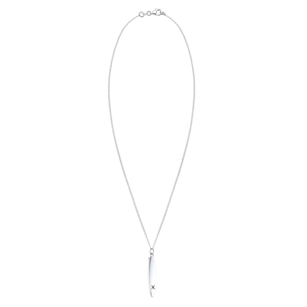 KUZZOI KUZZOI Collier Männerkette Surfboard Trend Massiv 925 Silber Bijoux