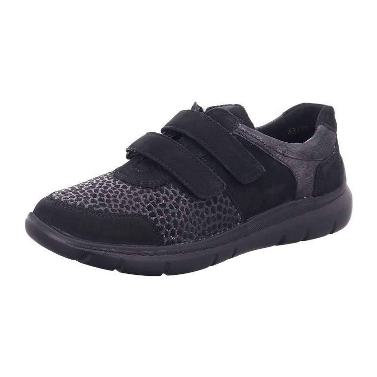 WALDLÄUFER Komfort Sandalen schwarz