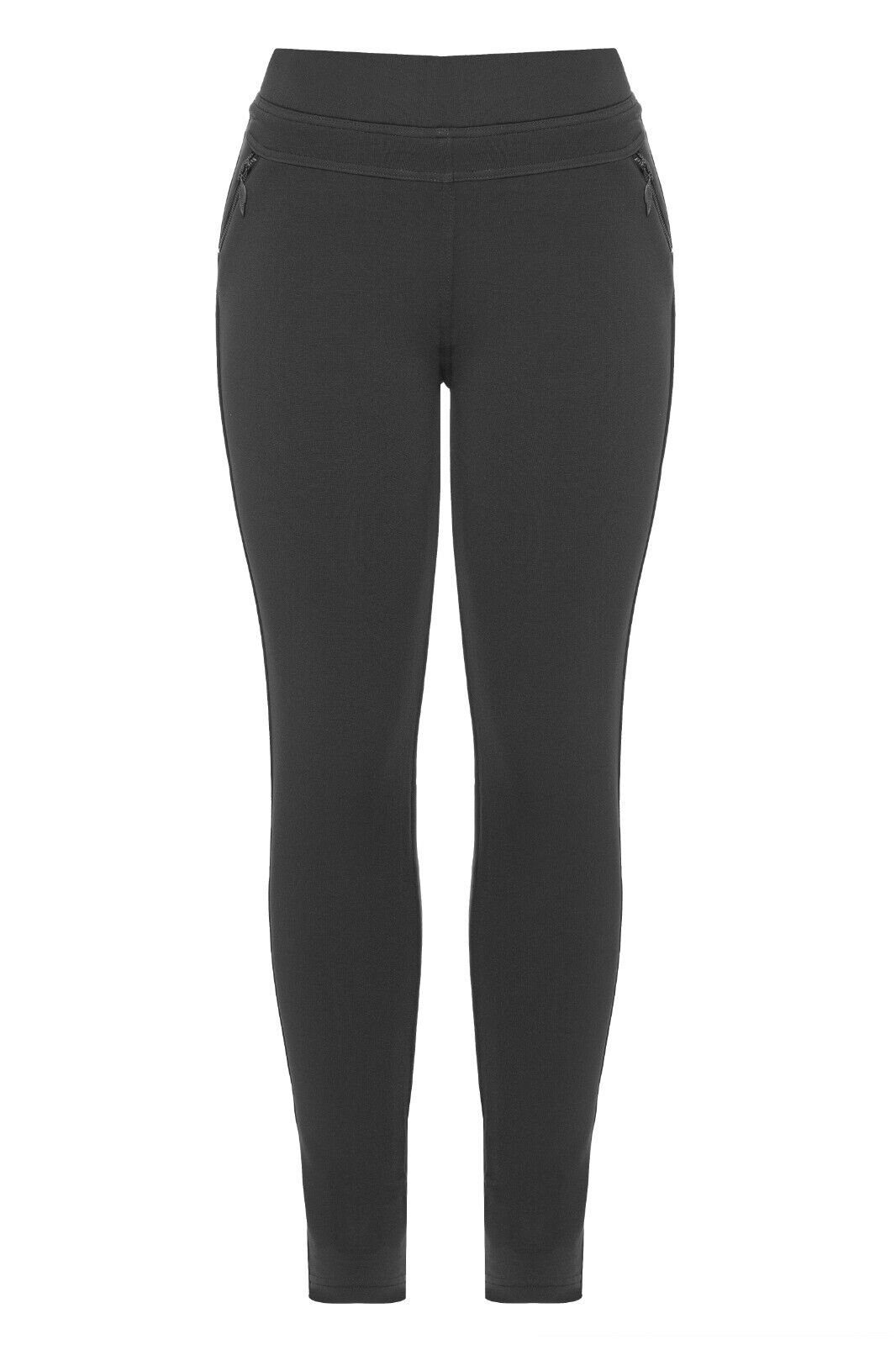 Kendindza Collection Thermoleggings Damen gefüttert Thermo Leggings Innenfleece Winterhose stretch Gummibund
