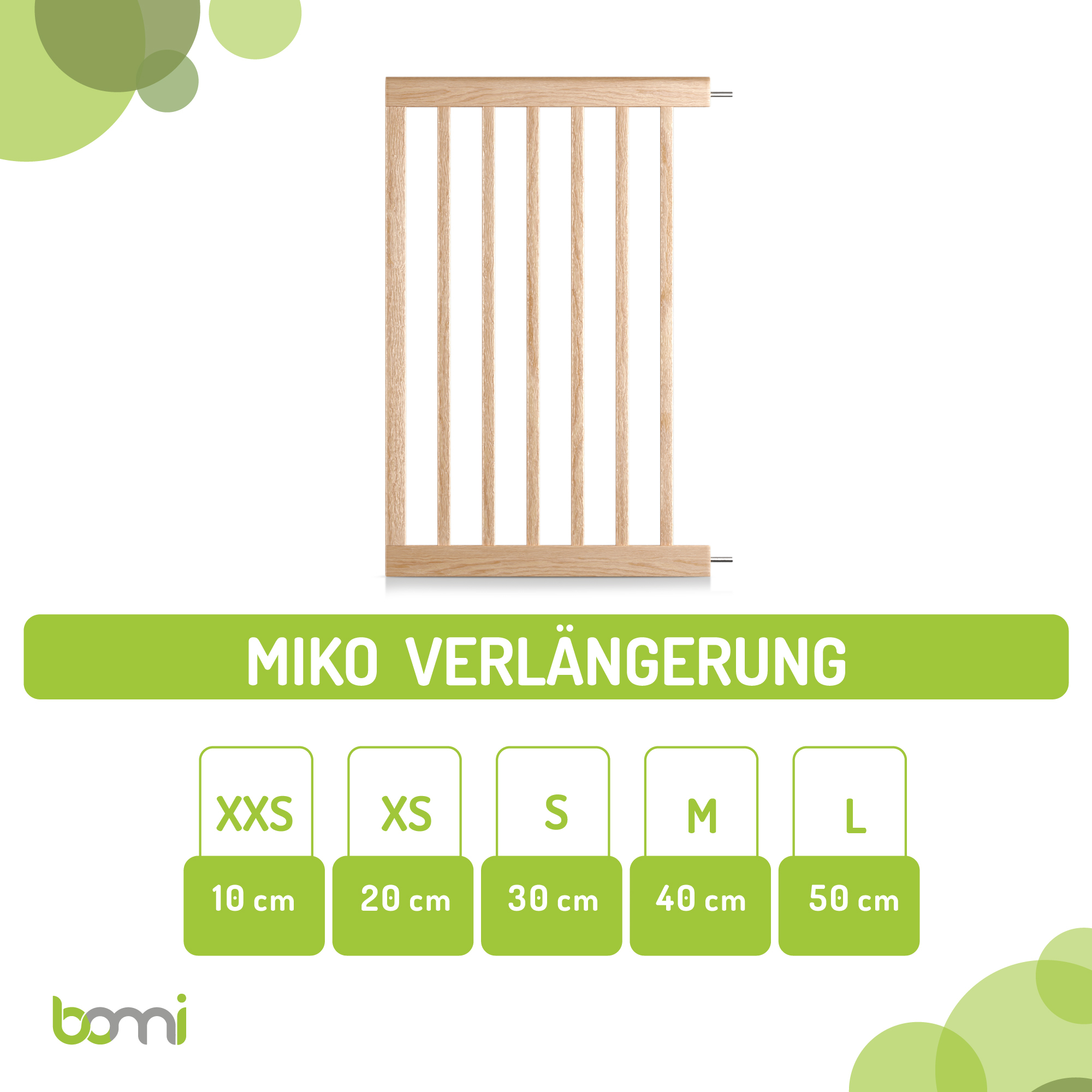 bomi Türschutzgitter & Hundeklappen bomi Verlängerungen - 77 cm für Miko XXS