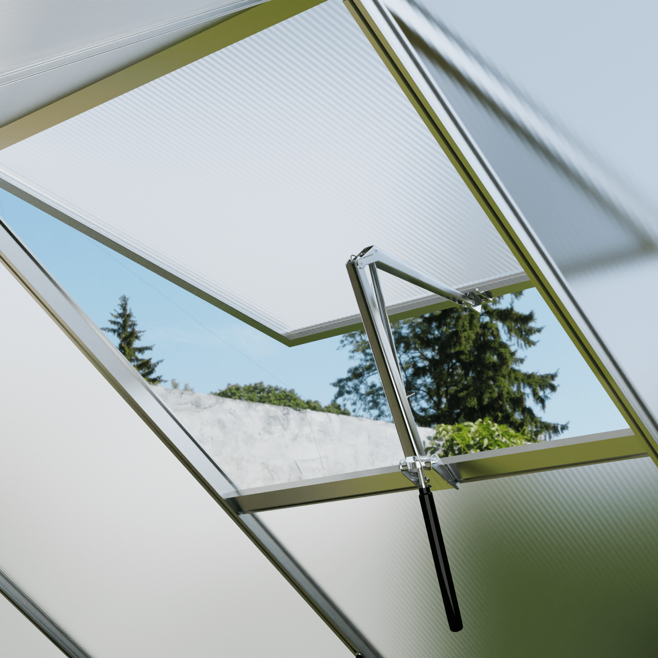 Garmio Automatischer Fensteröffner Gewächshaus Zuchthaus Tomatenhaus Treibhaus, Hubkraft 7 kg