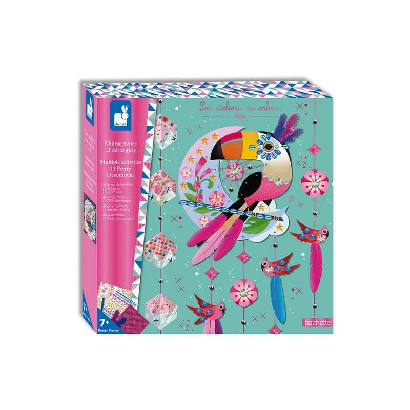 Les ateliers du calme Coffret multi-activités 11 décors girly Janod