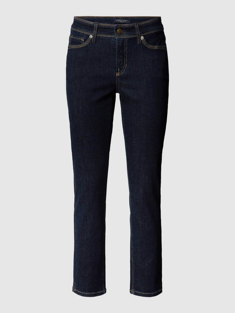Slim Fit Jeans mit Stretch-Anteil Modell 'Piper' in blau