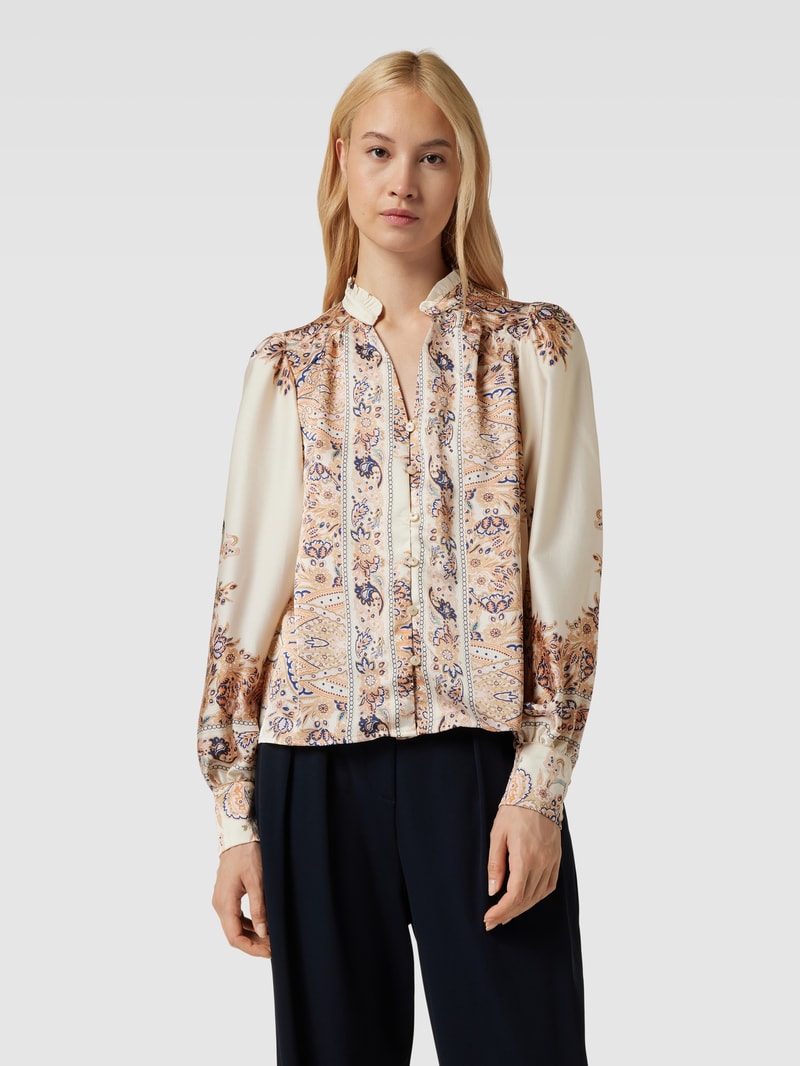Bluse mit Paisley-Muster Modell 'Massima' in ecru