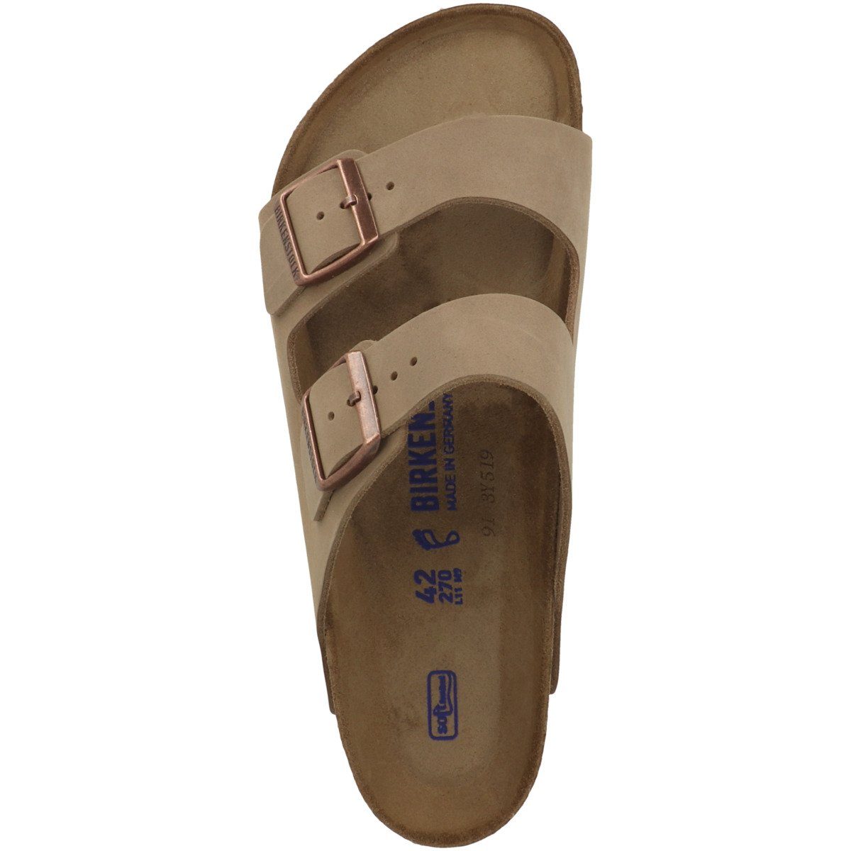 Birkenstock Arizona Geöltes Nubukleder Weichbettung normal Sandale Schnallen