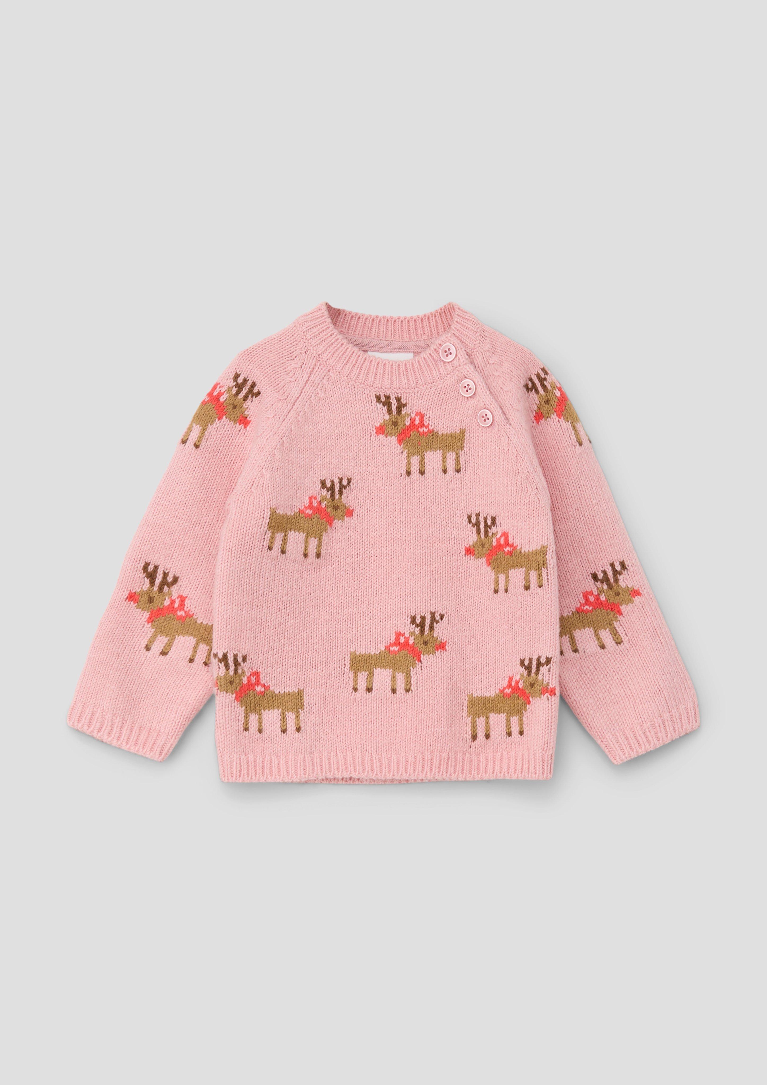 Strickpullover mit Rentier-Muster  2138880-42X5