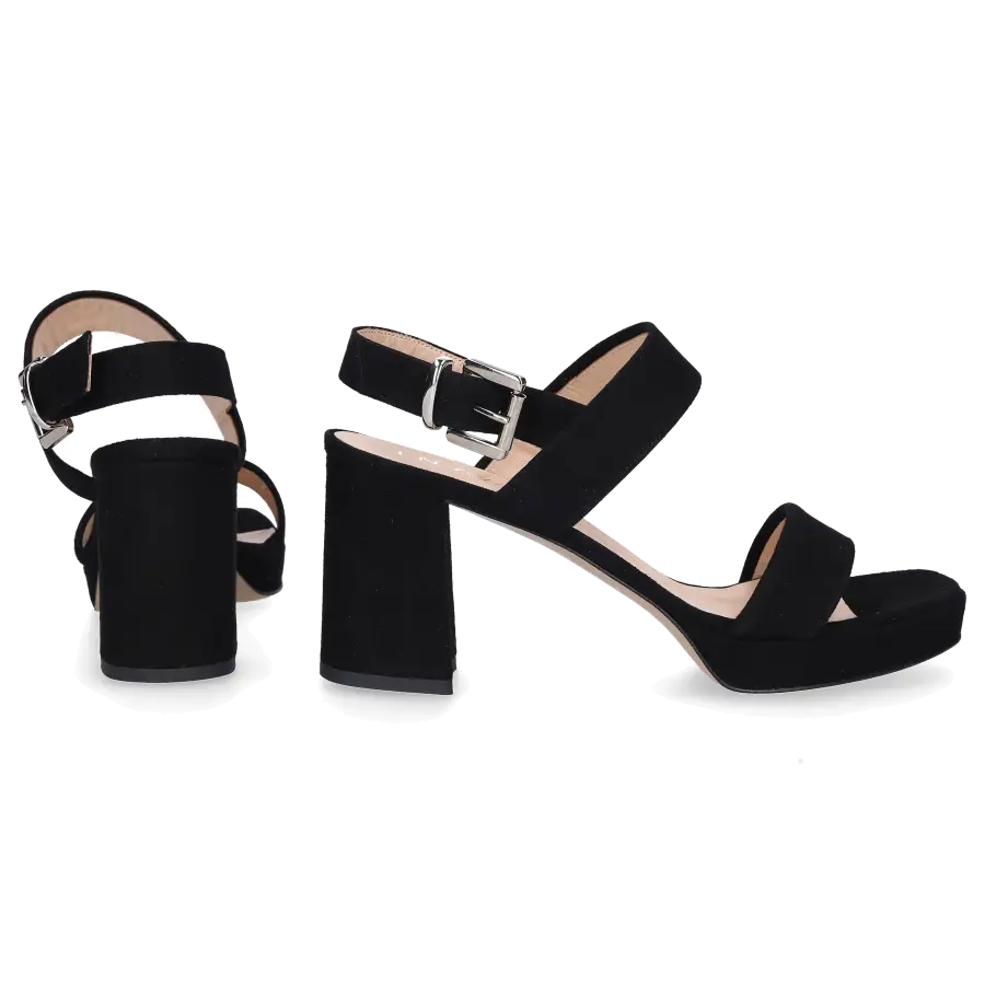 EN AVANT - Sandalen LUVIA Veloursleder - schwarz